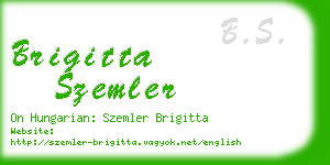 brigitta szemler business card